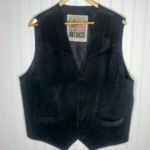 Black leather Vest